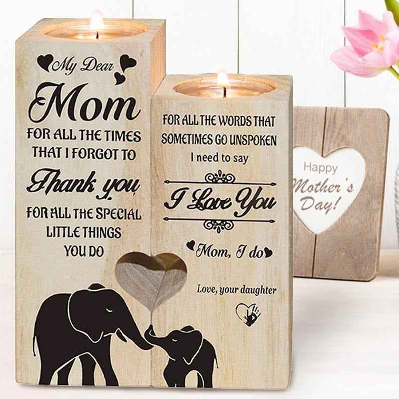 💖Wooden Love Candle Holder