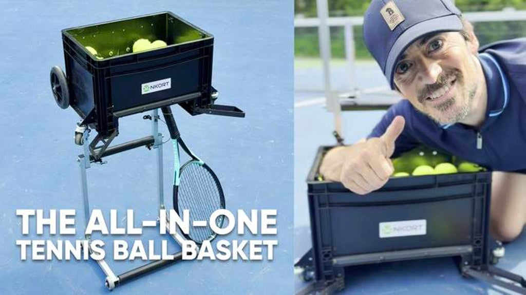 Portable Ball Collector & Hopper - 2-in-1 Court Solution