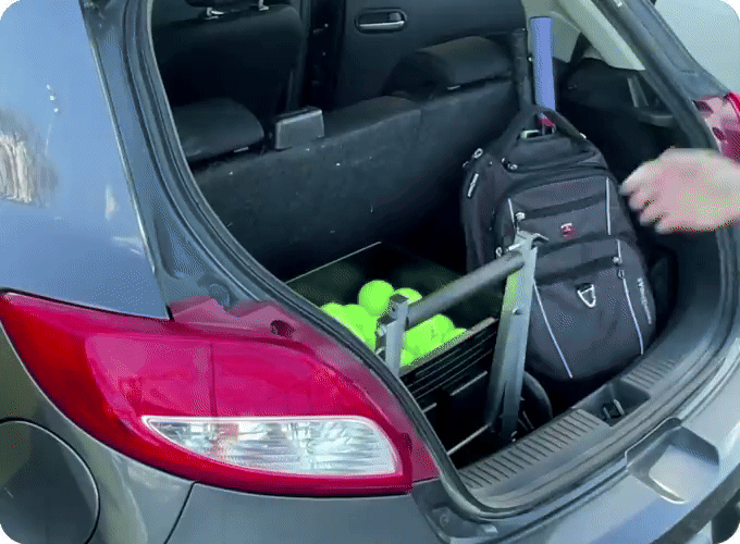 Portable Ball Collector & Hopper - 2-in-1 Court Solution