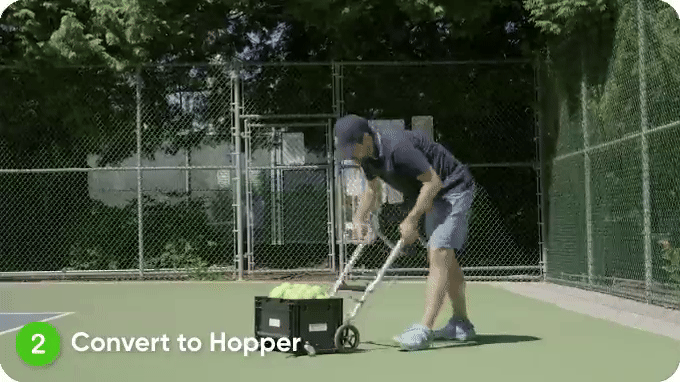 Portable Ball Collector & Hopper - 2-in-1 Court Solution